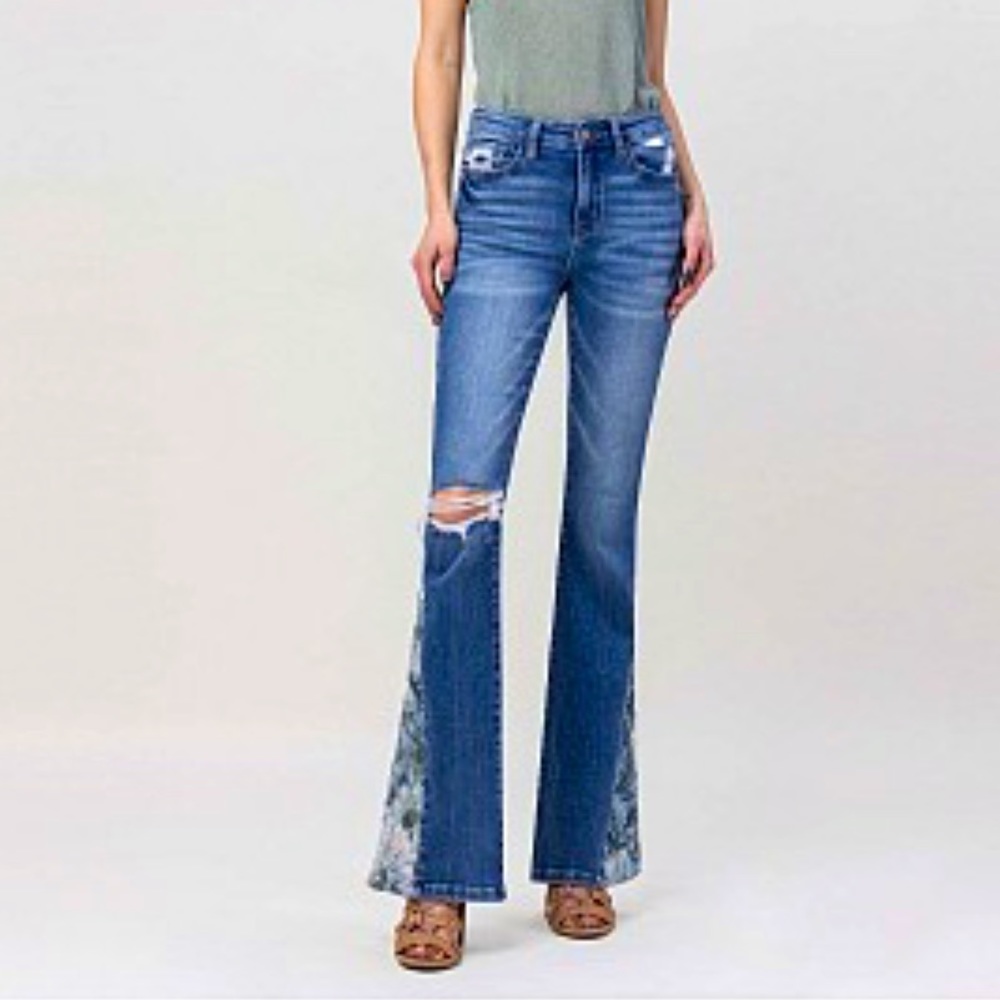 Vervet High Rise Stretch Flare Jeans